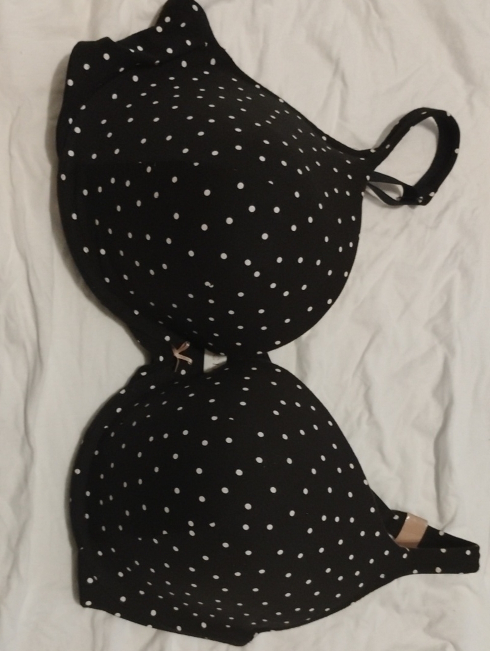 Cacique Black Polka Dot T-Shirt Bra